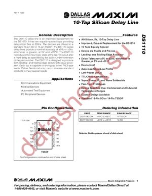 DS1110E-150+ datasheet  